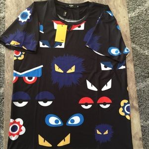 Fendi monster shirt